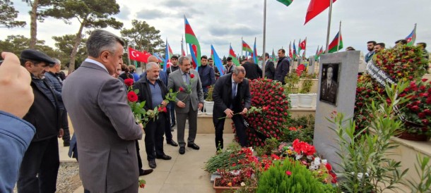 Nərimanovda şəhidin anım günü qeyd edildi - FOTOLAR